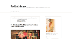 Desktop Screenshot of doctrinaliturgica.com